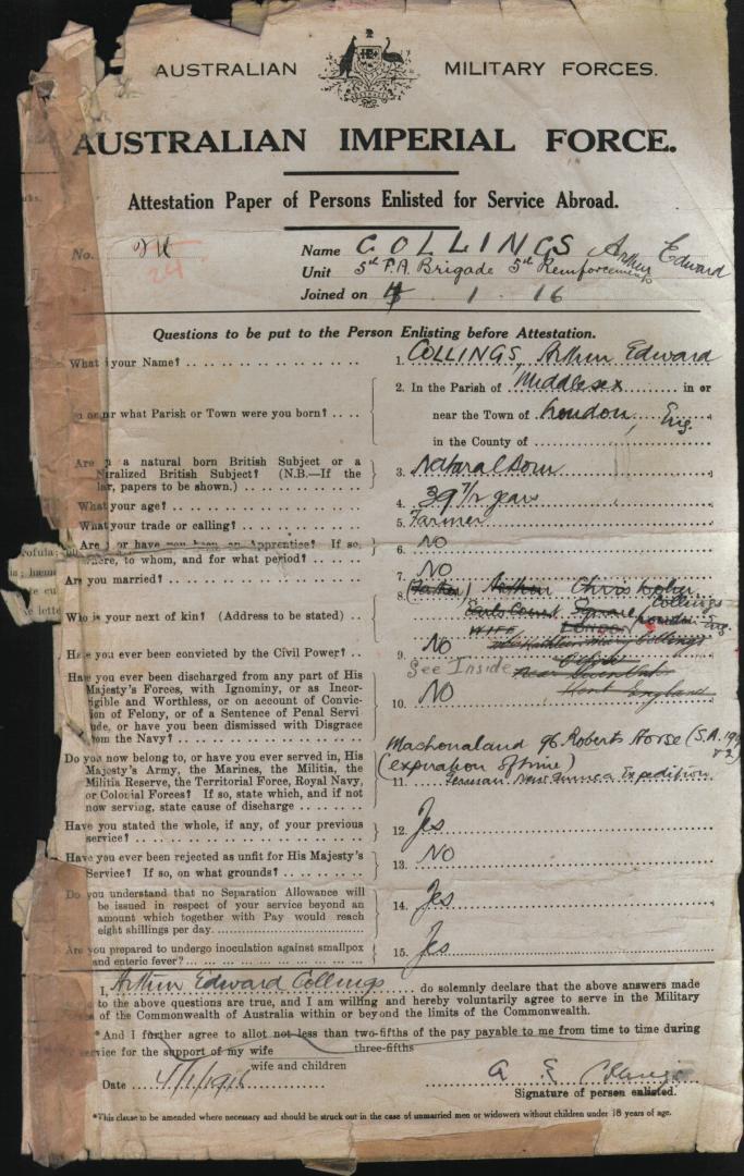 World War 1 Records