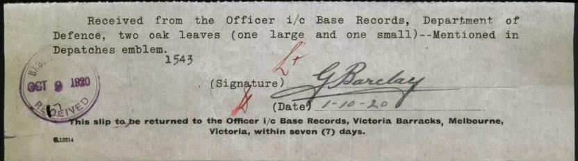 World War 1 Records