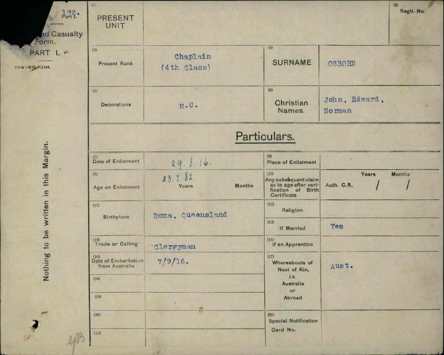 World War 1 Records