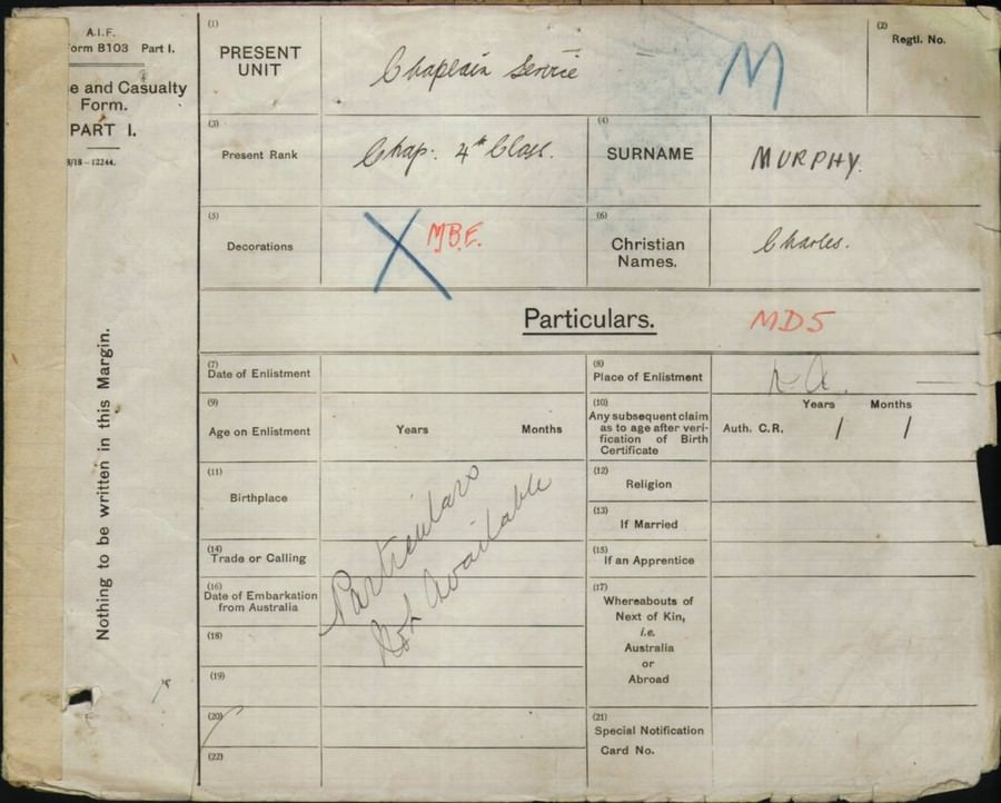 World War 1 Records