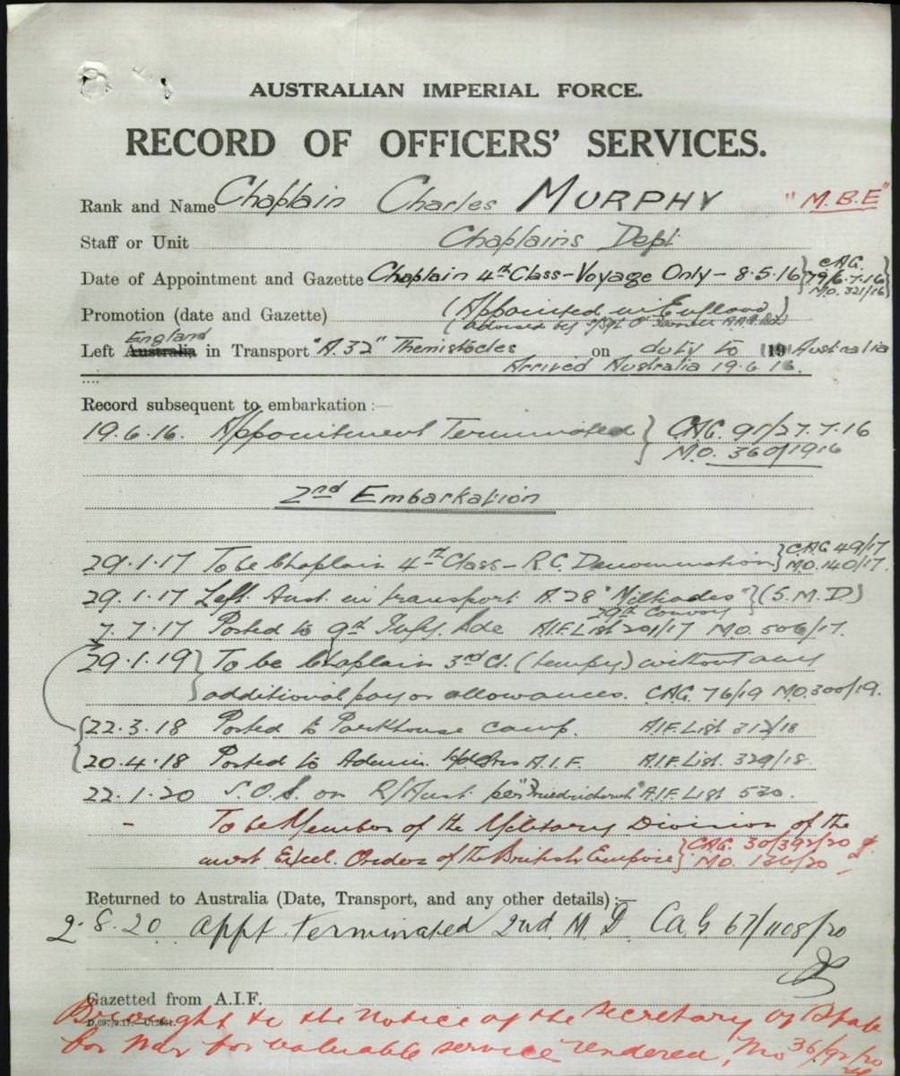 World War 1 Records