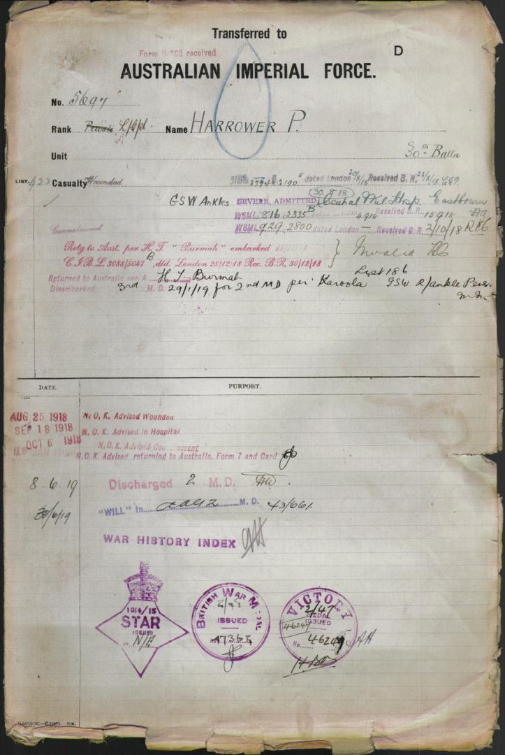 World War 1 Records