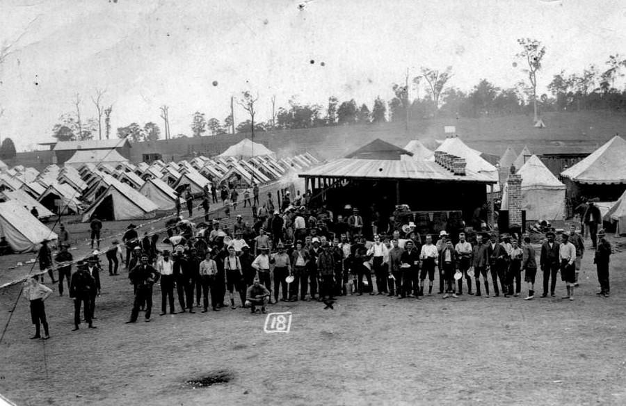 Maitland Camp at Rutherford 1916