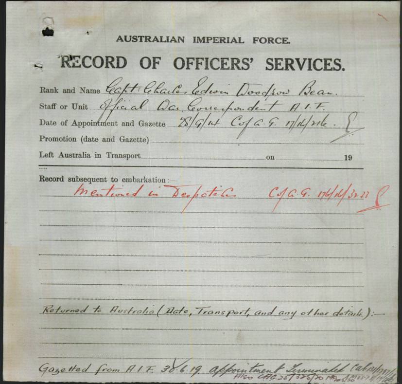 World War 1 Records