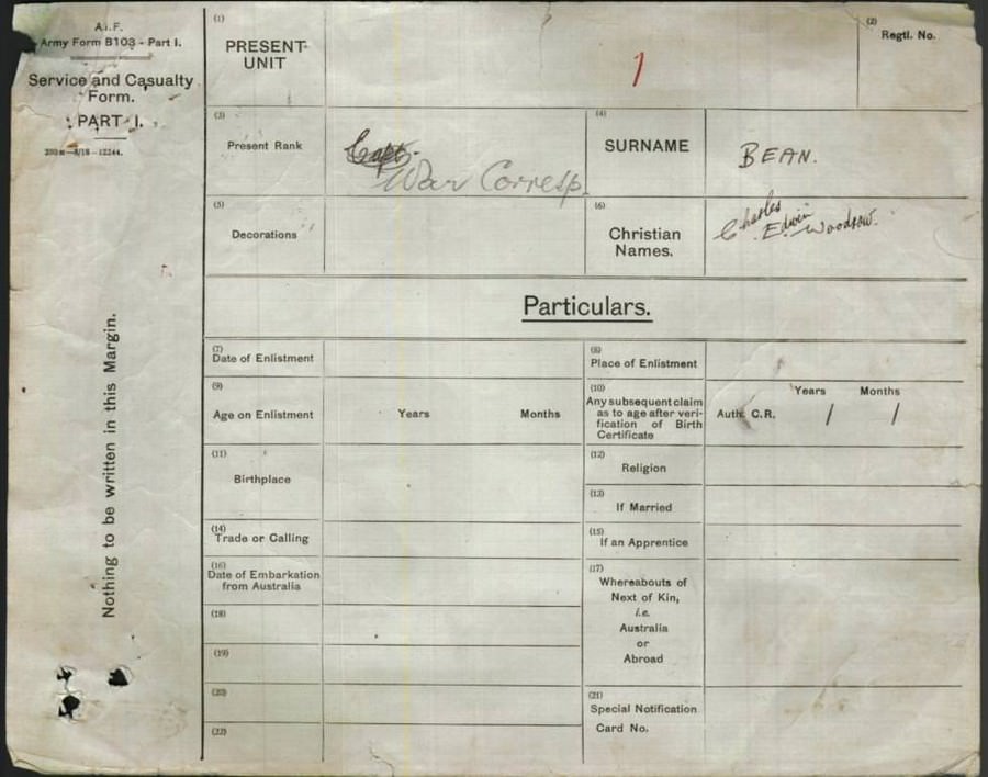 World War 1 Records